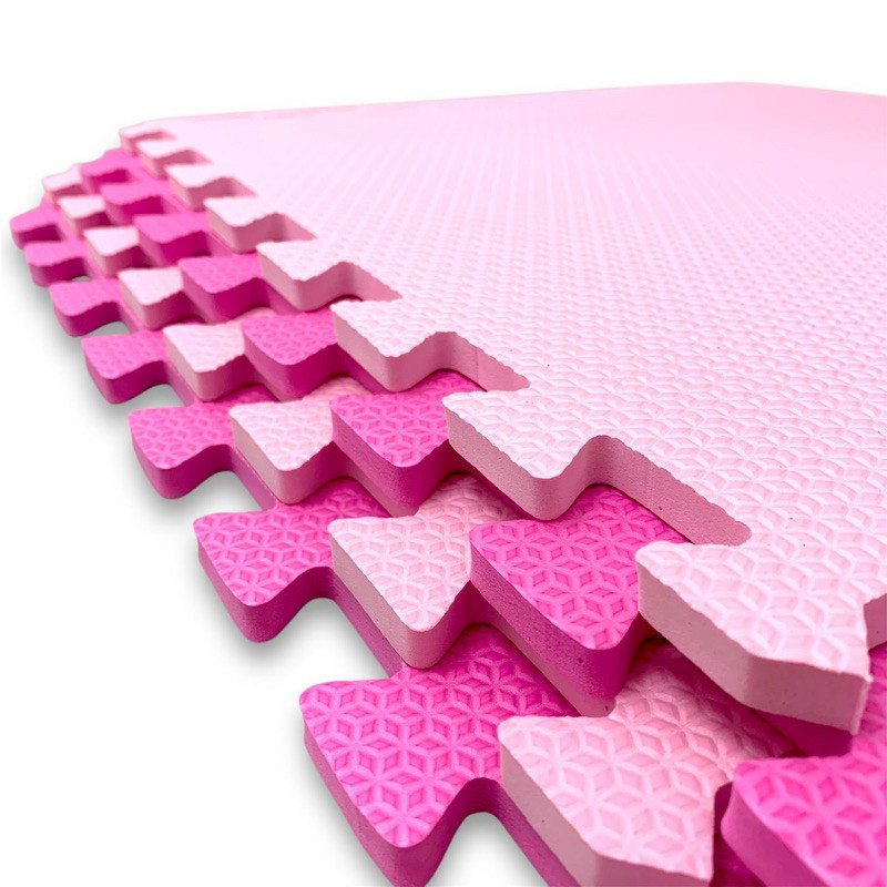 kit 10 Tatame Infantil Bebê Menina 50x50 10mm Premiun Com bordas de Acabamento