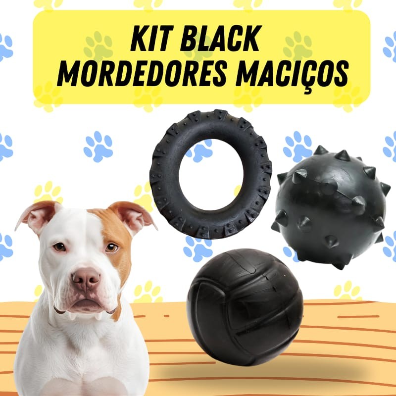 Kit 3 Brinquedo Mordedor Cachorro Para Porte Médio / Grande