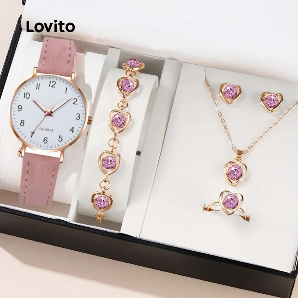 Lovito Relógio Relógio e Conjunto de Pulseira Greenchicken Watch LFASCS660