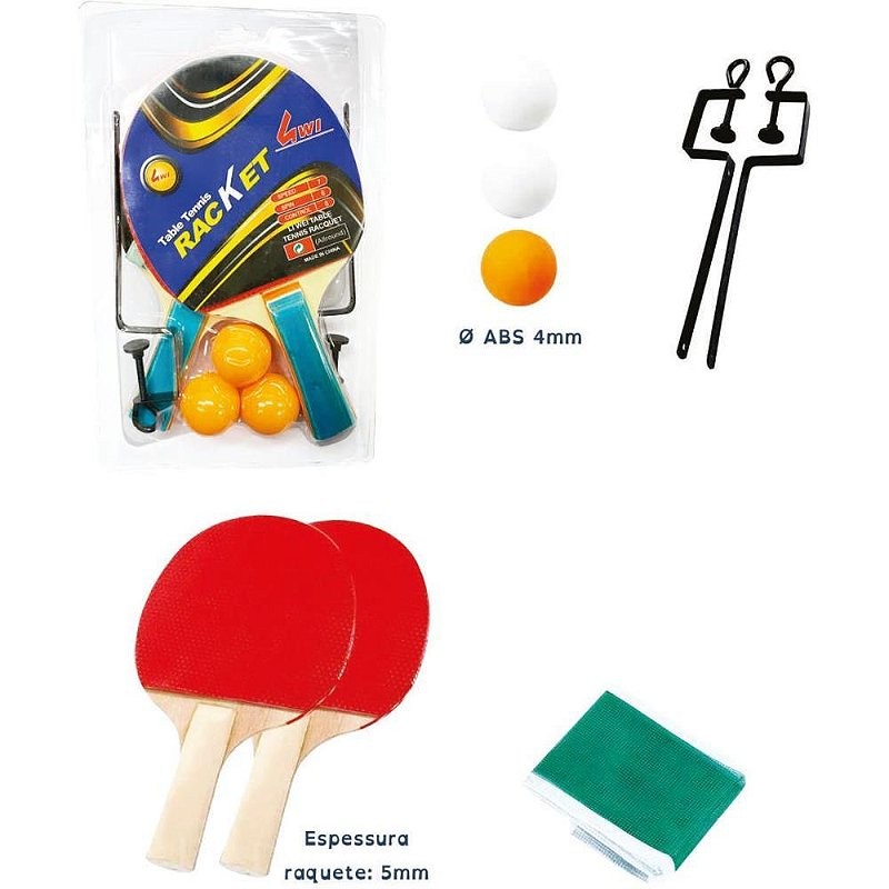 Raquete para PING PONG KIT 8 Peças