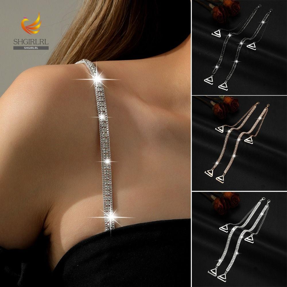 Alças De Sutiã De Strass SHGIRLRL , Alça De Ombro Ajustável Antiderrapante , Substituição De Removíveis