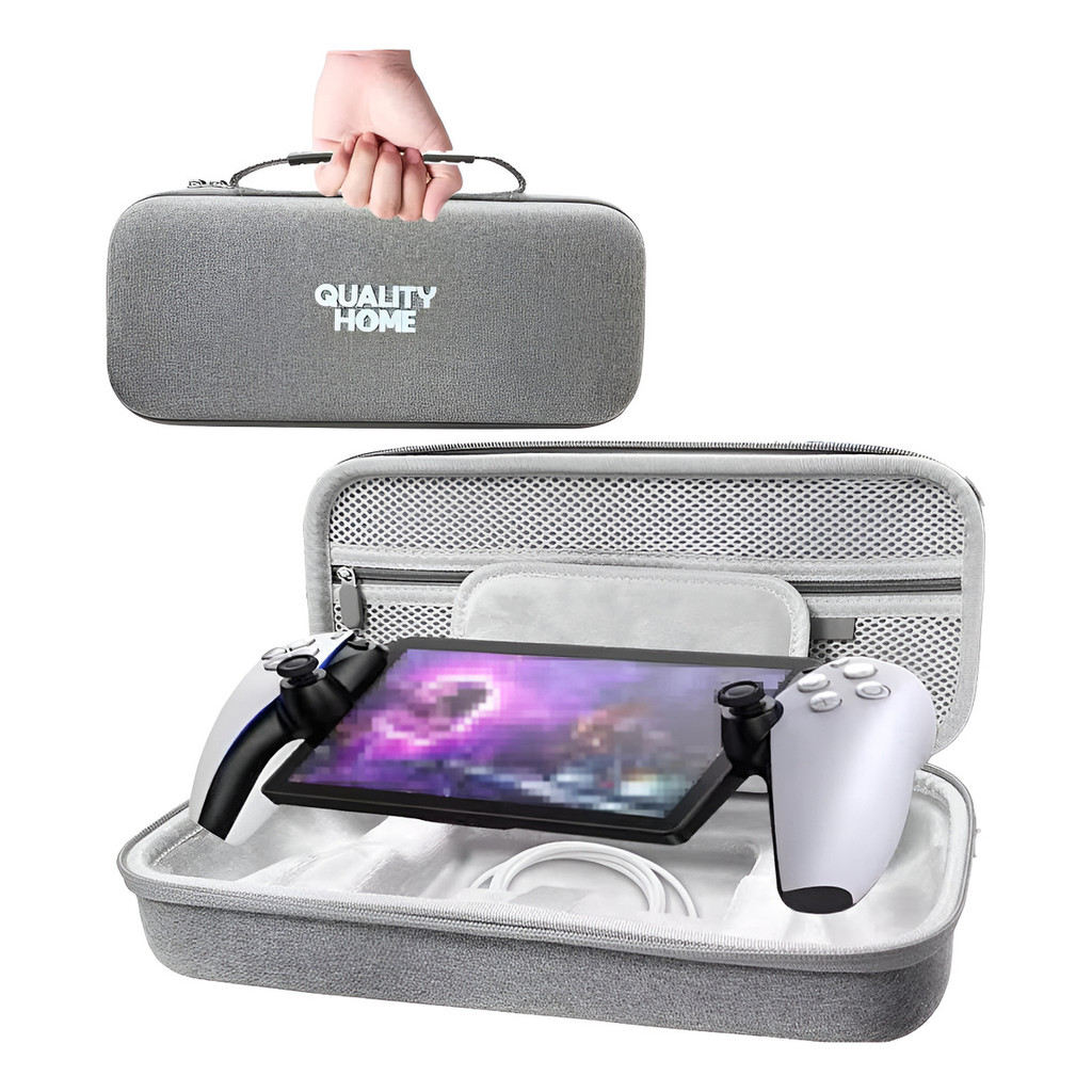 Capa Bolsa Estojo Case Compatível Playstation Portal Cinza