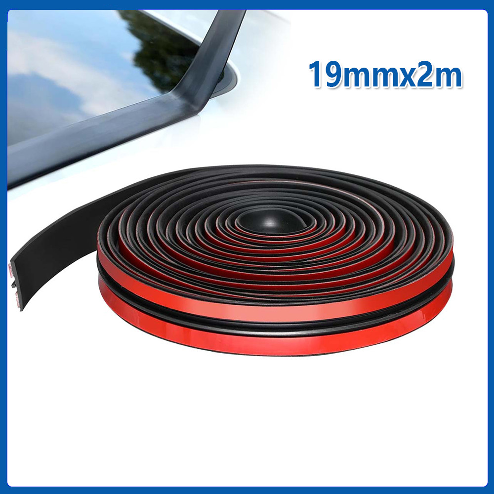 19mmx2m Tejadilho de borracha de teto solar para carros Acessórios de vedação de janelas à prova de vento