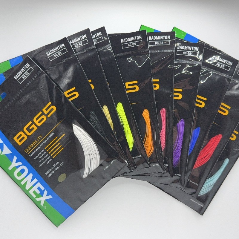 Nova Corda De Badminton YONEX BG65Ti – Alta Durabilidade , Boa Retenção De Tensão , Energia Balanceada E Controle . Idea