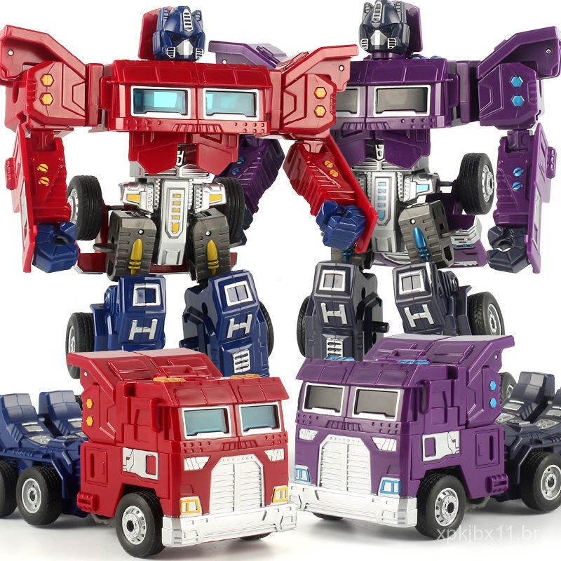 Transformadores Optimus Figuras de Ação Prime Transformando o Brinquedo Edição Infantil do Robô Automotivo 1YJT