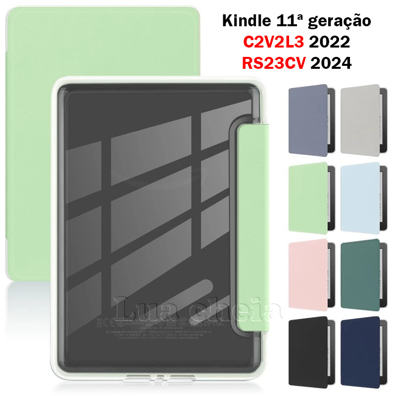 Capa de acrílico Kindle para Kindle de 11ª geração (C2V2L3  2022) / (RS23CV 2024) 6 polegadas