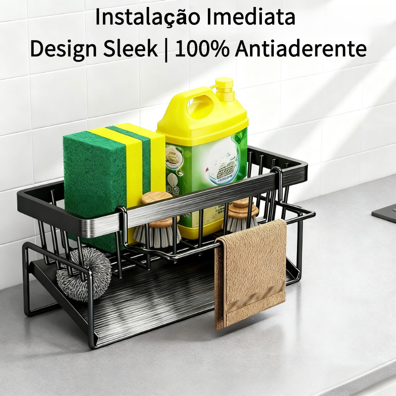 Escorredor Armazenamento De Cozinha Rack De Toalhas Racks De Esponja Drenagem de Sabonete prateleira