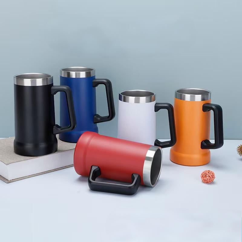 Caneca Térmica Chopp Cerveja Camada Dupla Inox 710ml
