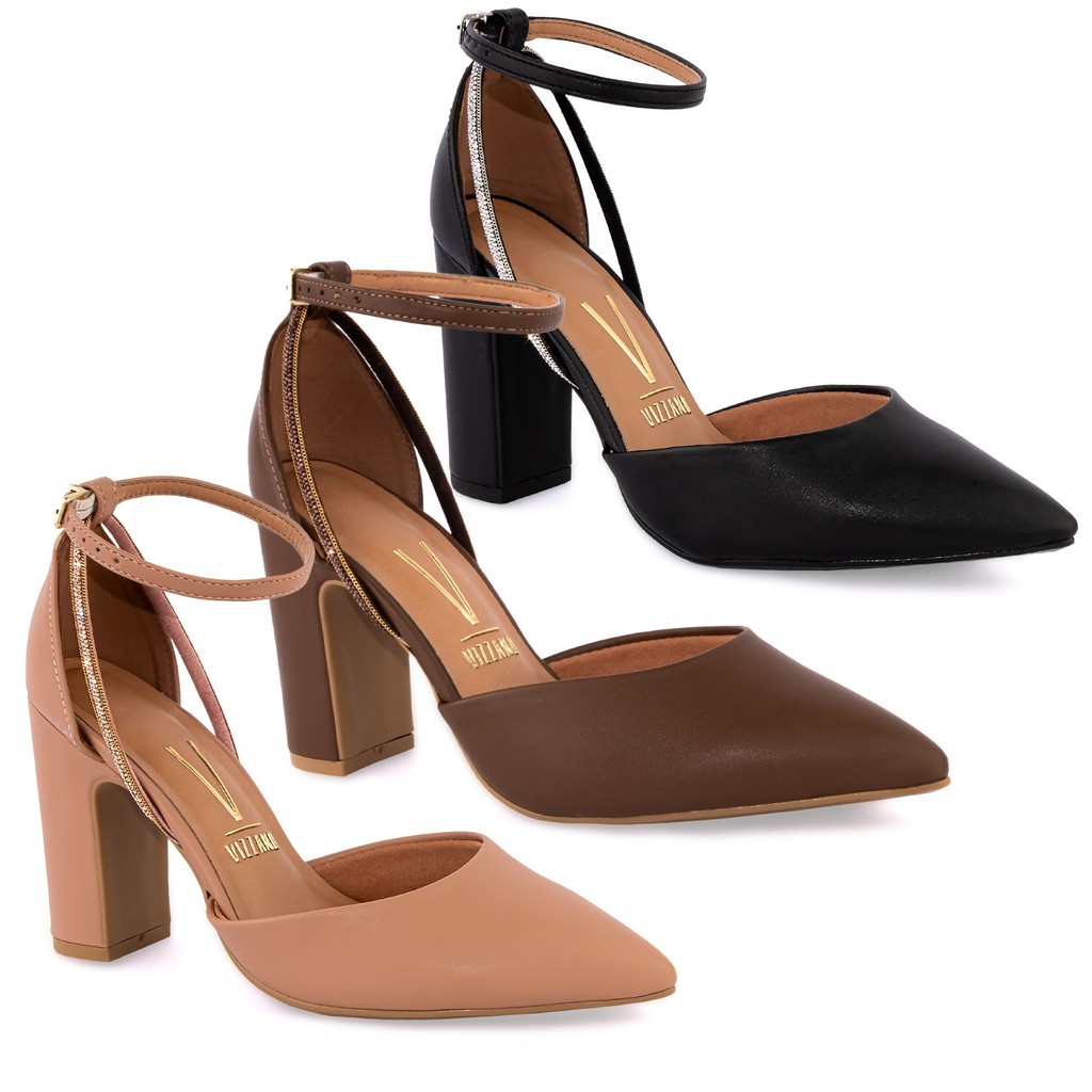 Sandália Vizzano Sapato Scarpin Salto Alto Social 1285-449