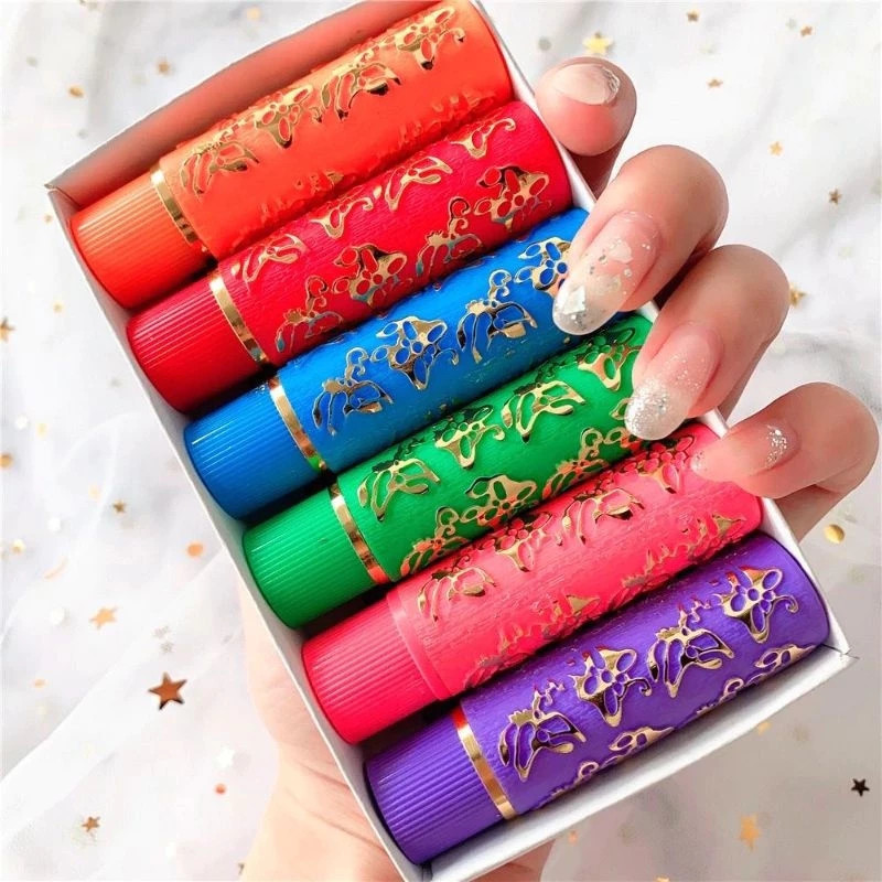 Kit 6 ou 12 Unidades Batom Mágico Colorido da Vovó – Longa Duração 24 Horas, Bella Femme