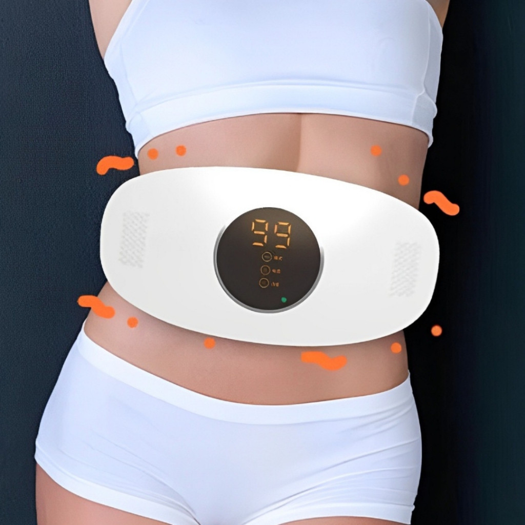 Cinto Massageador Abdominal Elétrico com Infravermelho | Vibração e Terapia para Queima de Gordura