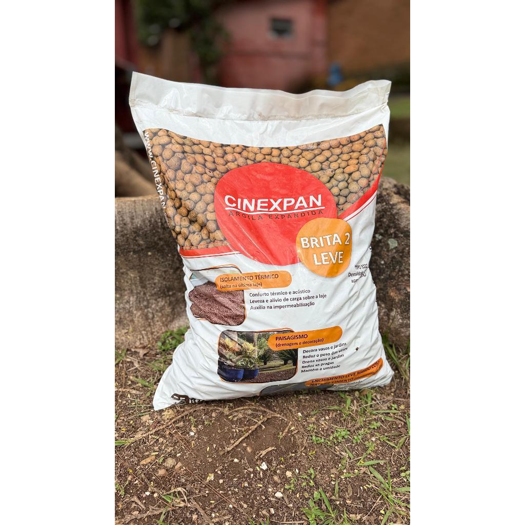 Argila Expandida 25 Litros 9KG - Jardim, Vasos, Decoração e Casa