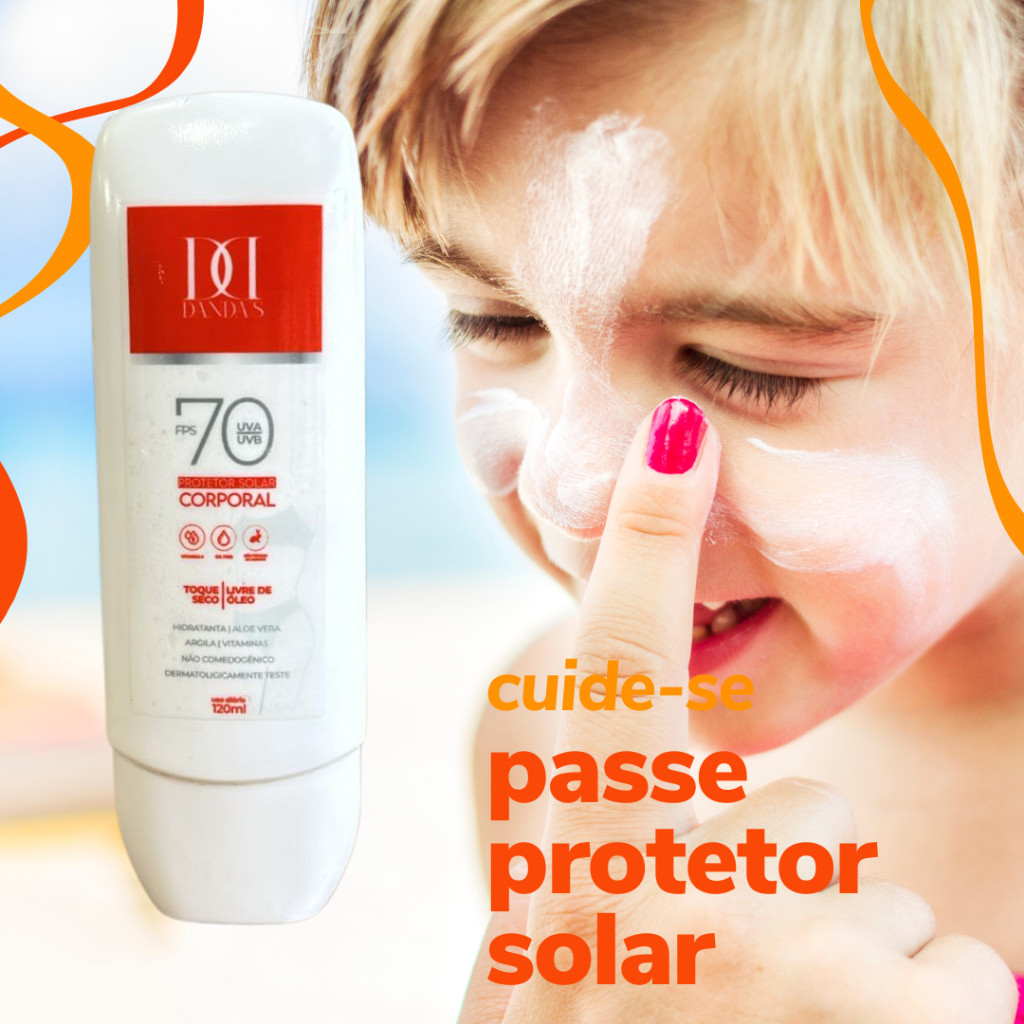 DANDAS 70FPS Protetor Solar Facial 120G Anti-Envelhecimento Creme Hidratante