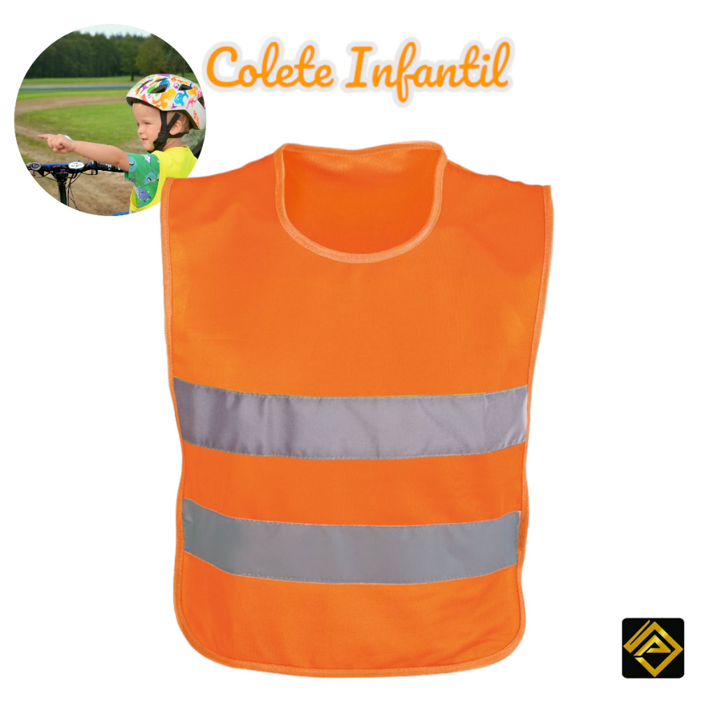 Colete Refletivo Infantil Colete Fantasia Colete Sinalização Colete Festa Infantil