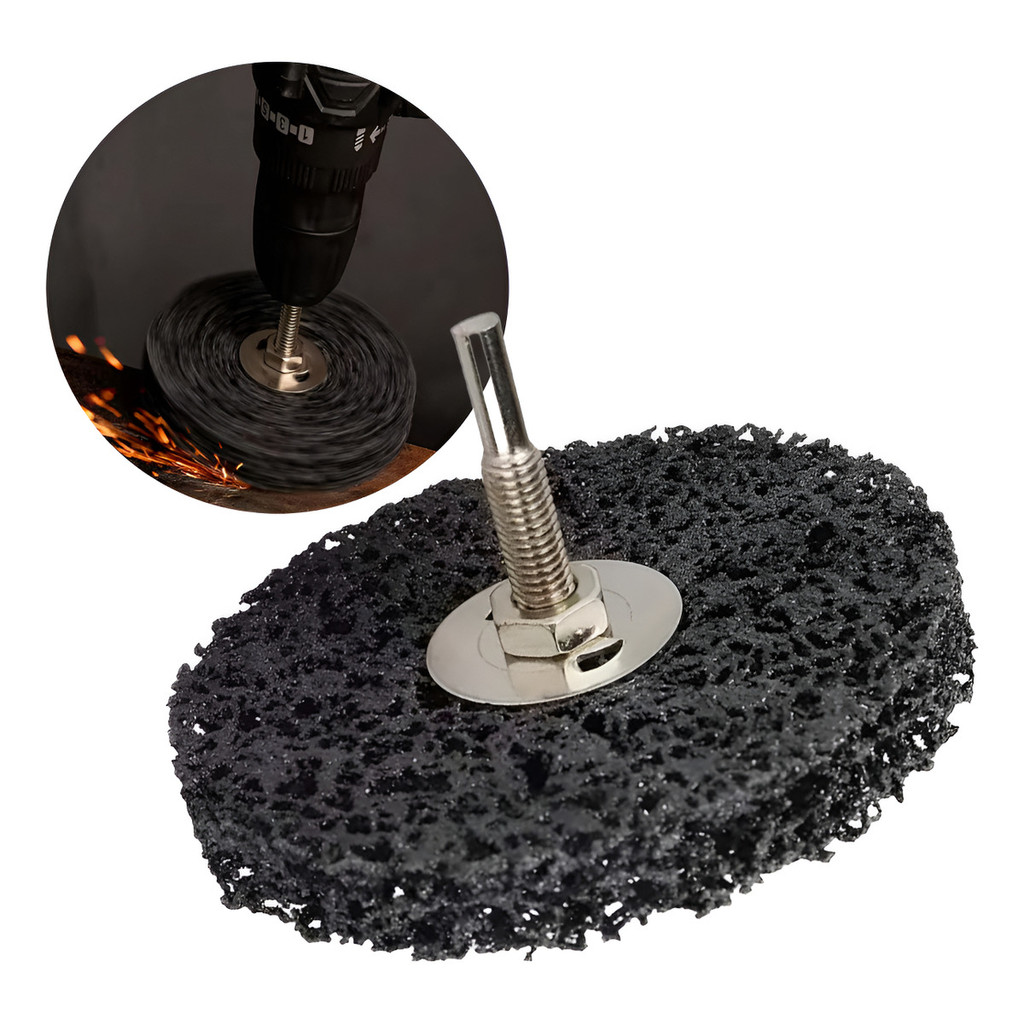 Disco Removedor Verniz 10 Cm Quality Home Para Parafusadeira preto