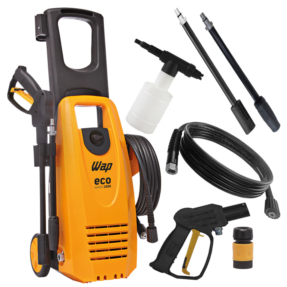 Lavadora De Alta Pressão 1650w 1750Psi Eco Wash 2350 Portatil Com Rodas Wap