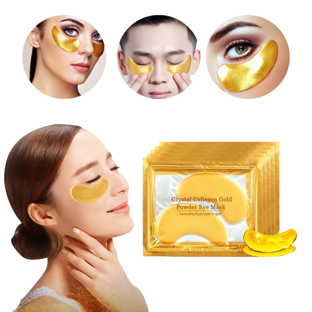 Kit 10/20/30/40 Máscaras Pad Trata Olheiras Colágeno Antirrugas Gel Pads Skin Care Tratamento Olhos