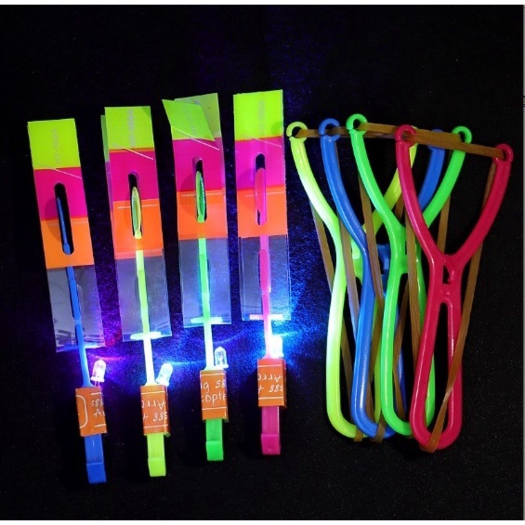 Kit 5-30PCS Avatar Voador De Led Com Estilingue Foguete Helicóptero Brinquedo de Criança