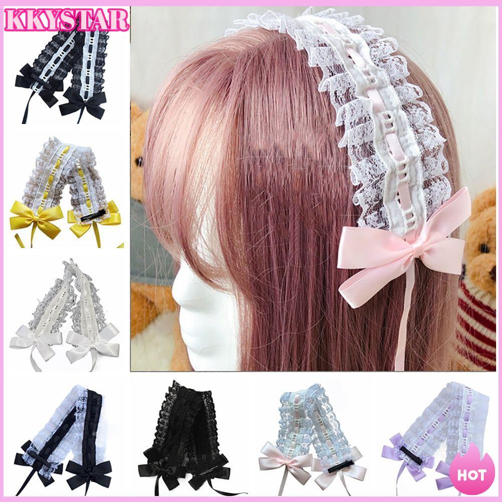 KKXYSTAR Jew Cosplay Party Lace Headband Sweet Girl Maid Hairband Hairpins Feminino Styling Accessorie