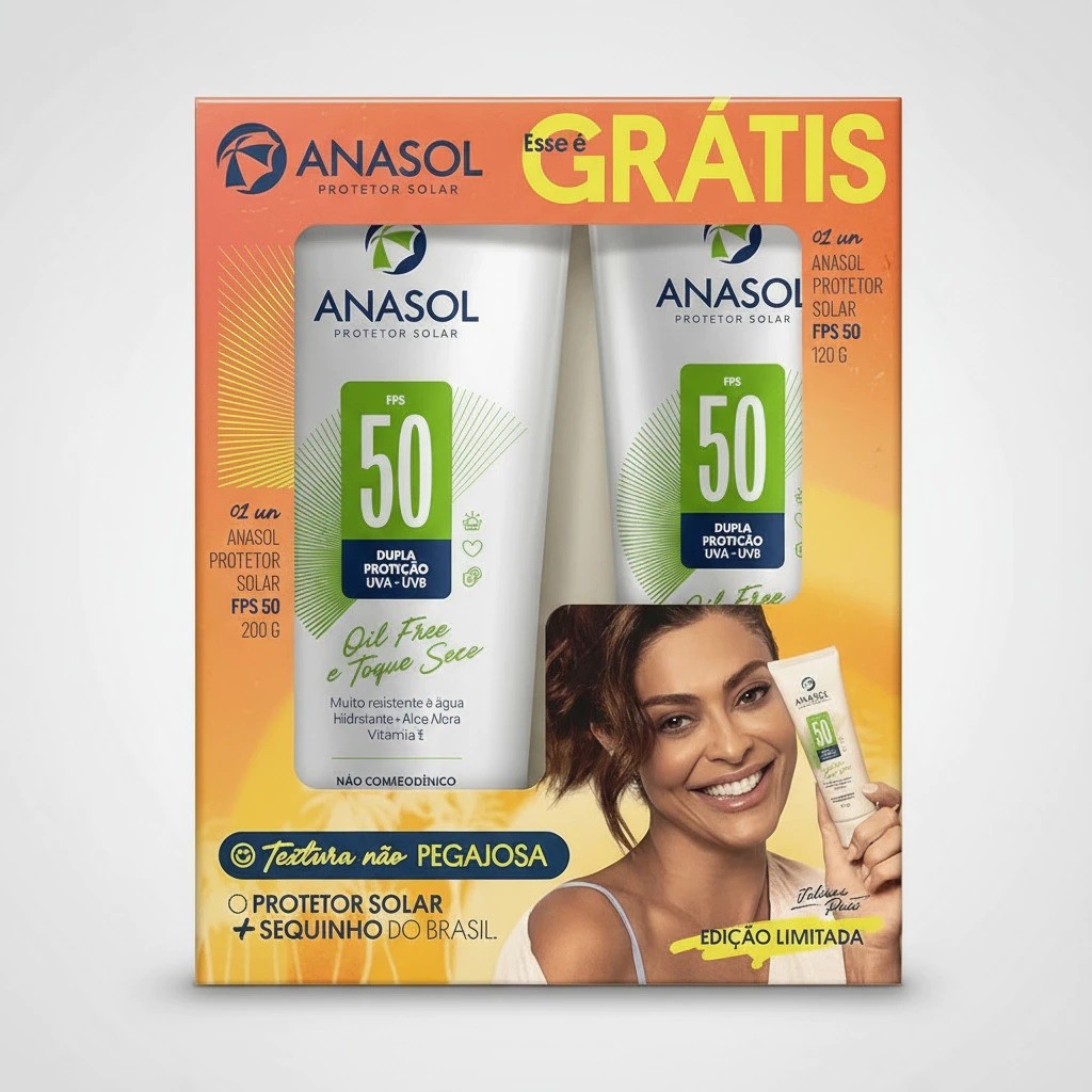 Kit Protetor Solar Anasol loção 200g + 120g - Anasol