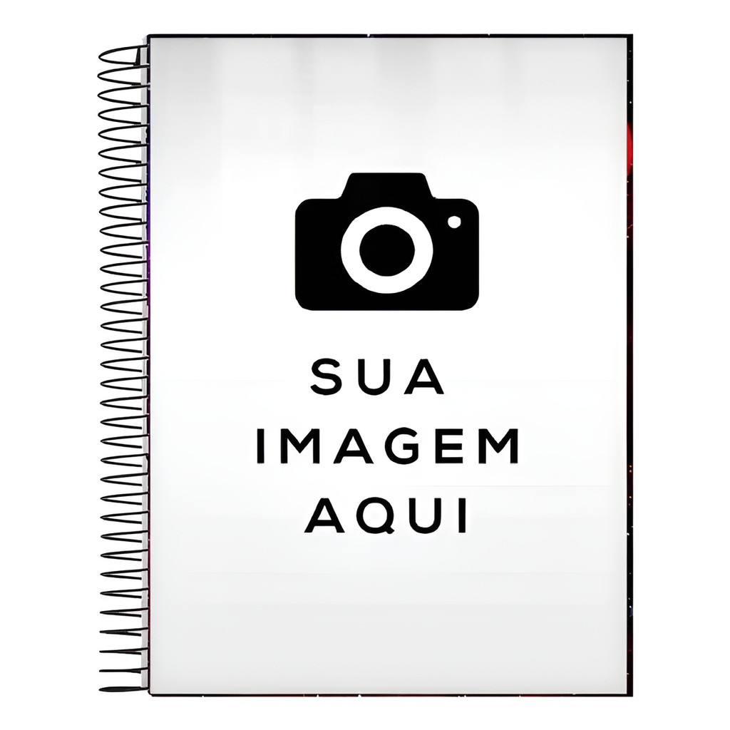 Caderno Sua Foto Aqui 1,10 ou 20 Matérias Capa Dura