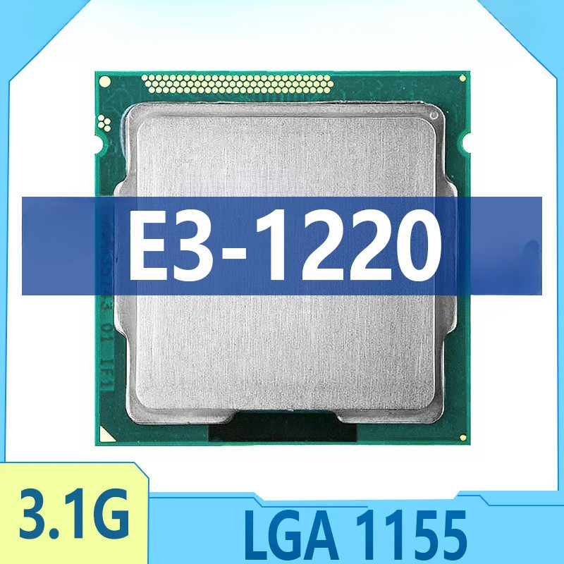 Xeon E3-1220 E3 1220 3.1 GHz Usado CPU Quad-Core Thread 8M 80W LGA 1155 NLNF