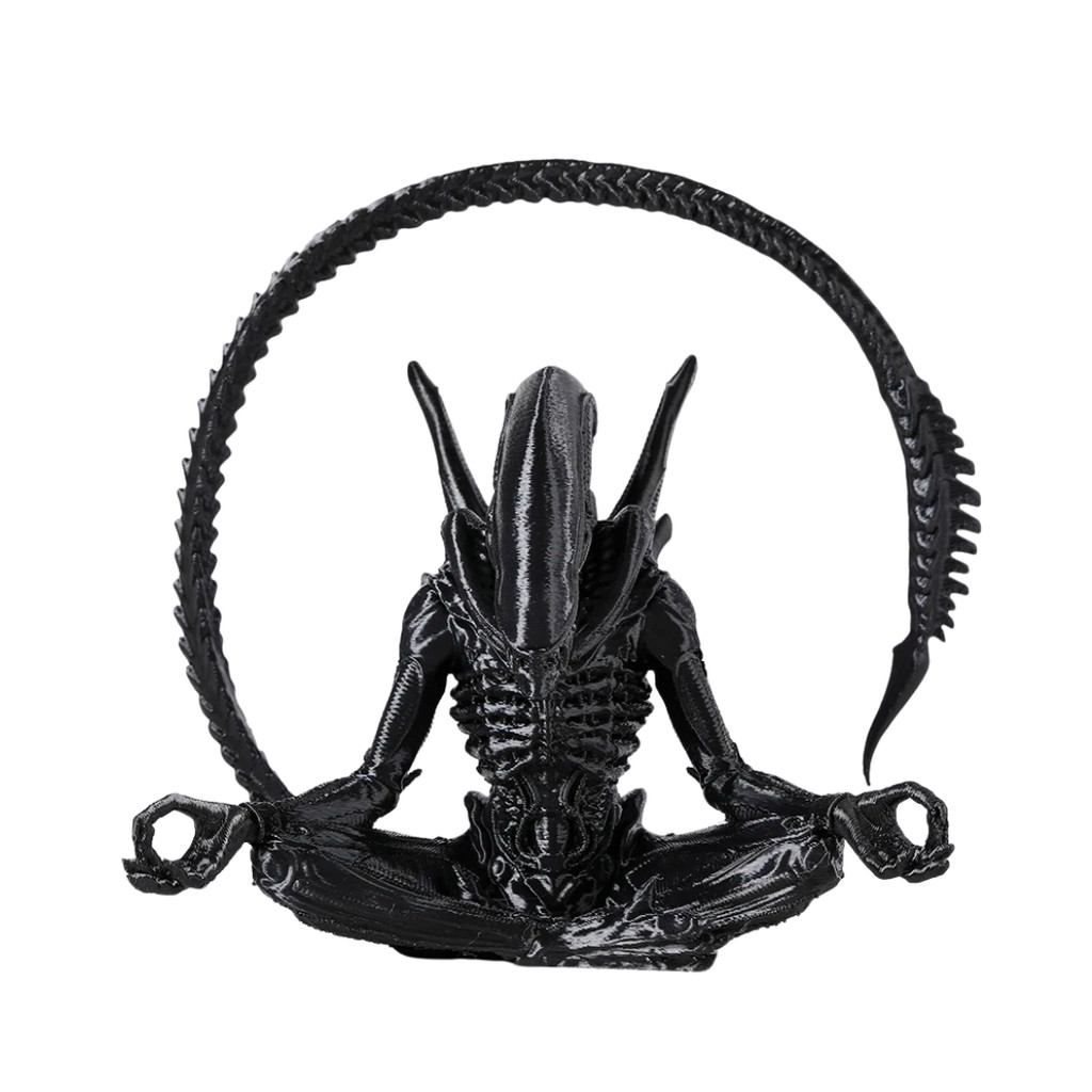 Estatua Alien Yoga Xenomorph – Decoração Colecionável e Modelo de Brinquedo