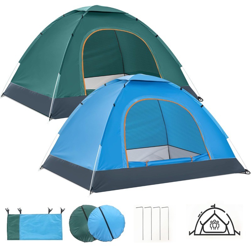 Barraca Camping Automático 2-4 Pessoas - Barraca De Acampamento A Prova D'Água - Barraca Camping Praia
