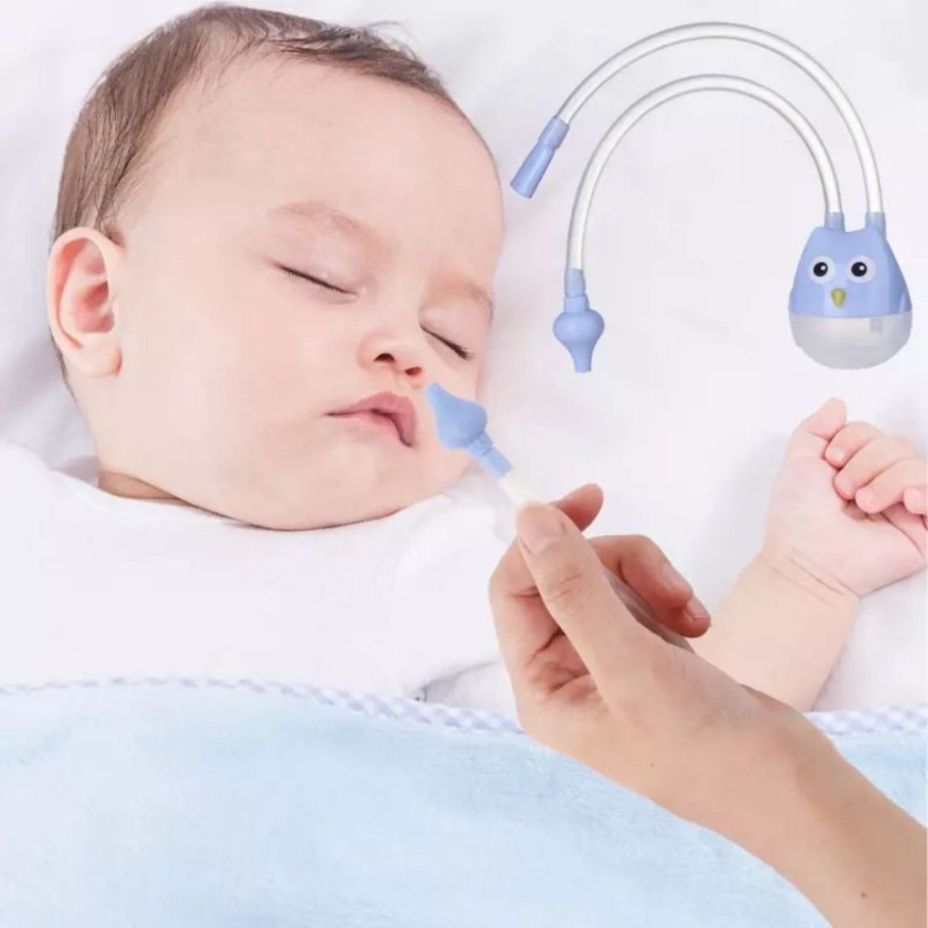 Aspirador Nasal Infantil Lavagem Limpeza e Higiene do Bebê Nariz Sugador Catarro com ou sem seringa