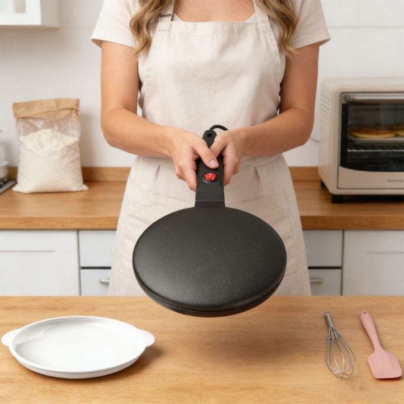 Aparelho Flexível De Café Da Manhã CH * Com Potência De 550 W Para Cozinhar Crepes Perfeitos