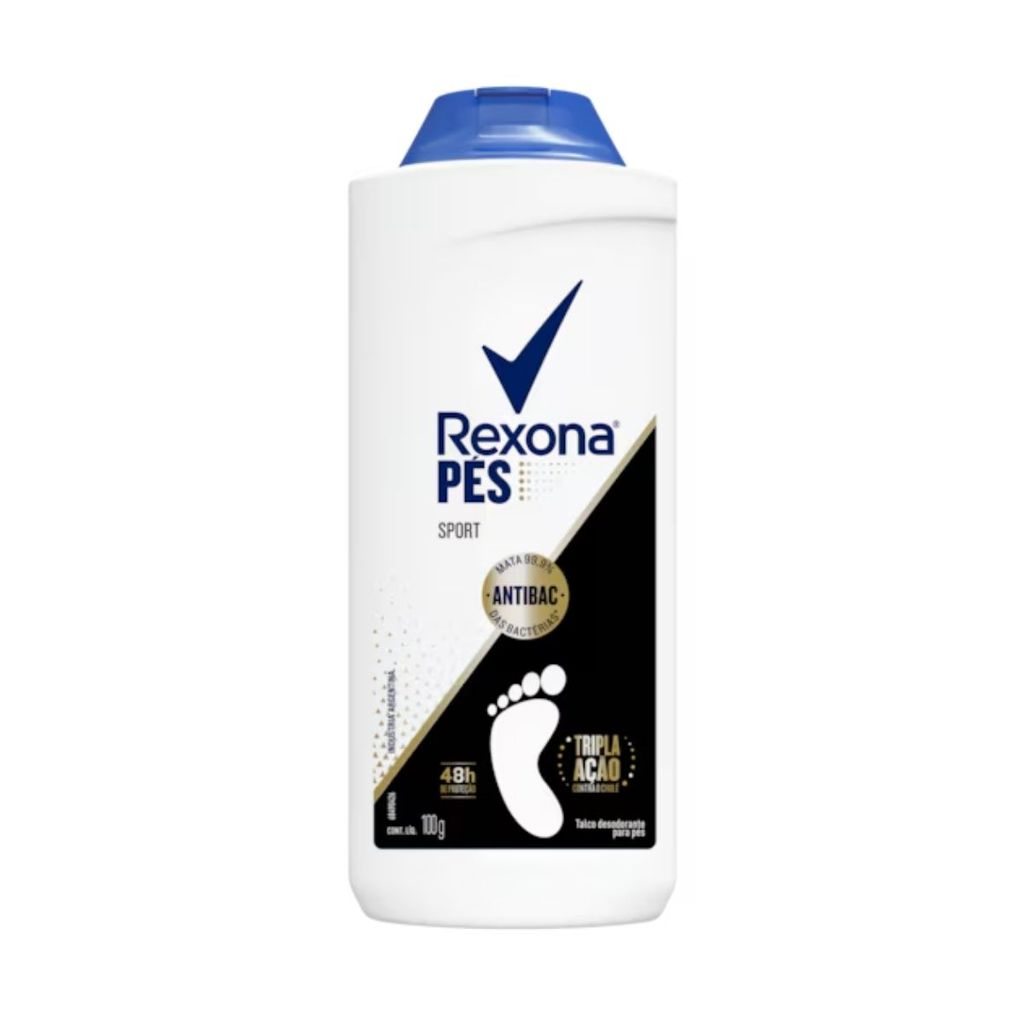 Talco Desodorante Para Os Pés Rexona Sport Tripla Ação 100g