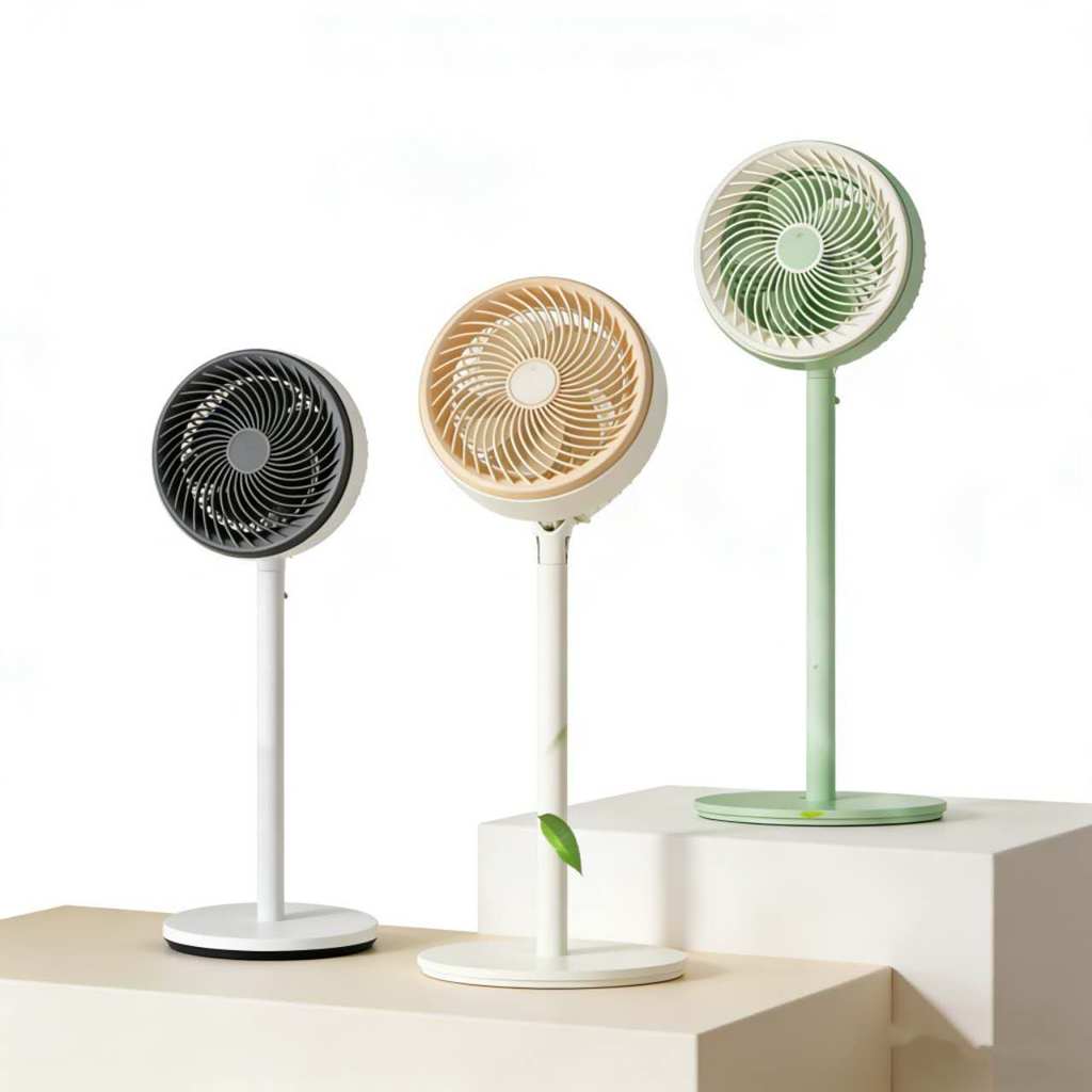 Ventilador Com 5 Hélices E Base Resistente - 110V/220V Ventilador de Circulação 180 Graus Ventos Fortes