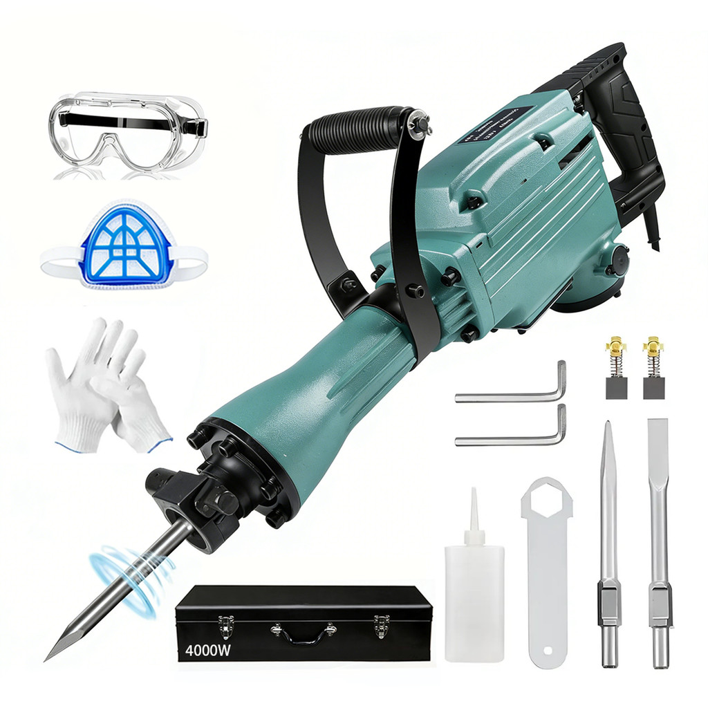 Martelete Demolidor Rompedor Impacto 4000w 55J 1900 Rpm 220v Hard Bull