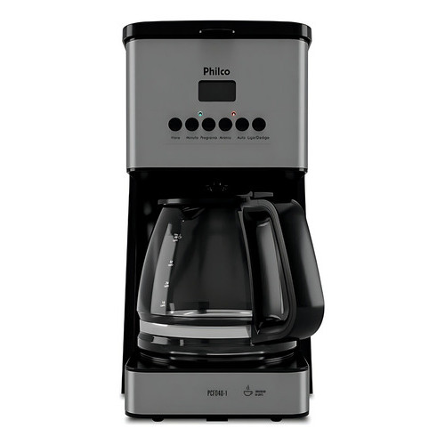 Cafeteira Philco 40 Cafezinhos 1000w Painel Digital Pcf40b Cor Preto 220v