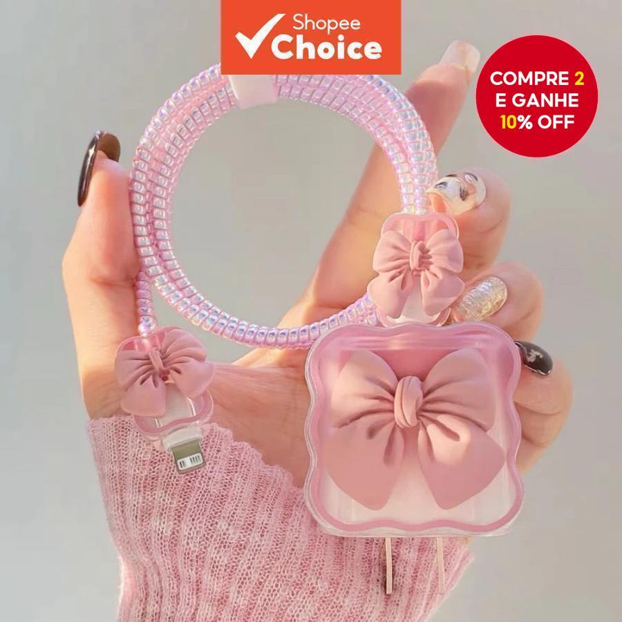 4 Unidades De Cabo De Carregador E Kit Protetor De Adaptador Proteção Abrangente