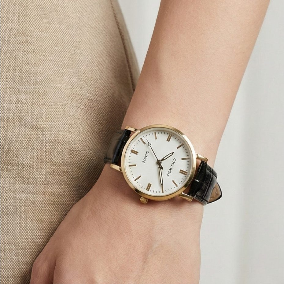 Relógio Feminino de Quartzo 35mm, Elegante e Durável, Pulseira Estilosa, Ideal para Presente e Uso Diário
