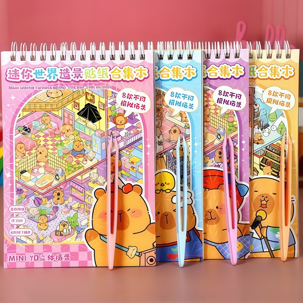 Adesivos 3d Miniatura Cenário De Paisagismo Kawaii Fofo DIY Scrapbooking