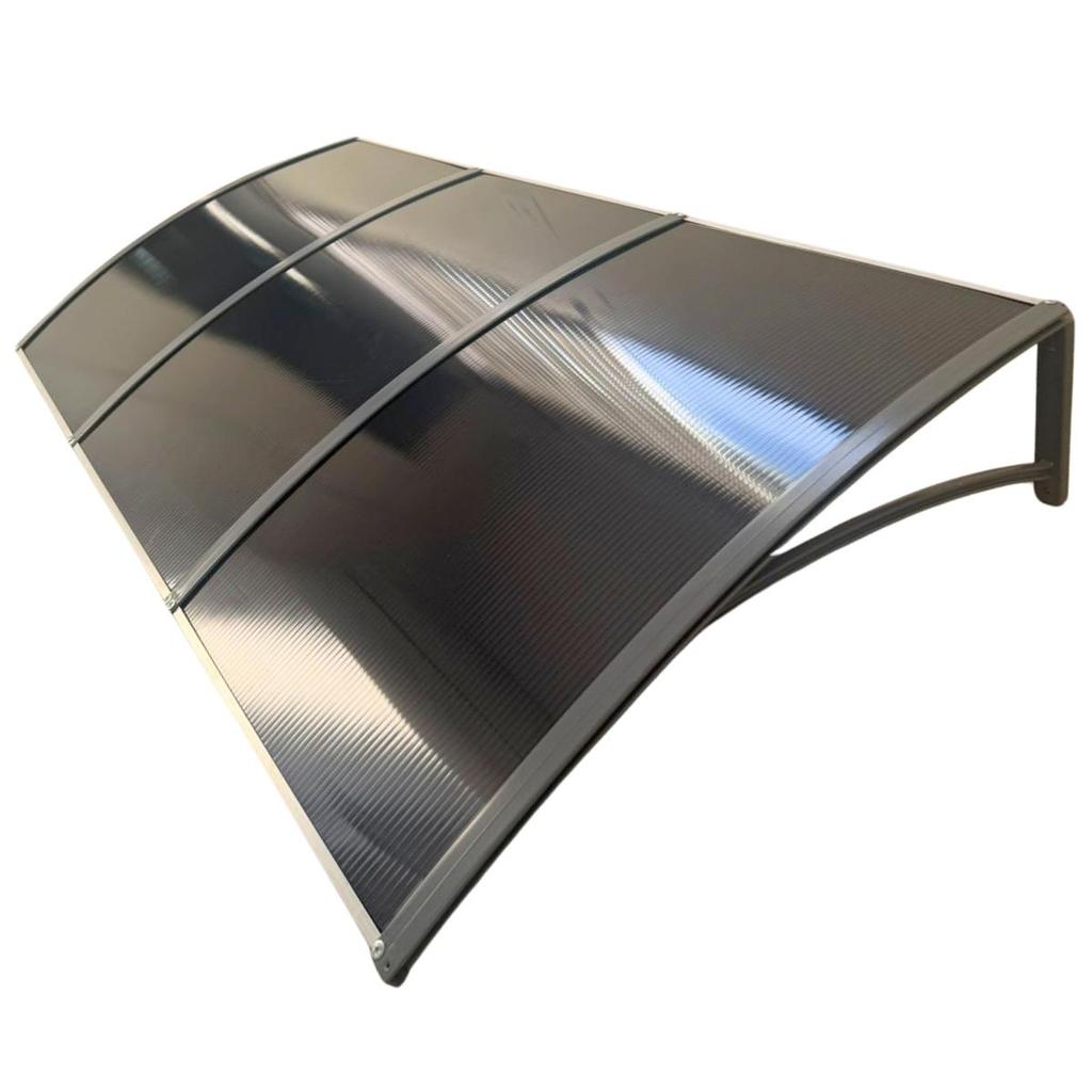 Toldo policarbonato  200x70 cm proteção portas e janelas area externa