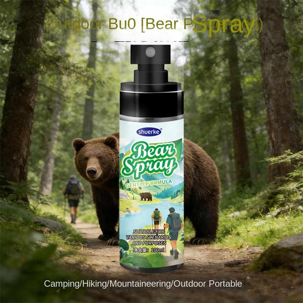 Spray De Urso Ao Ar Livre 100ml , Autodefesa , Longo Alcance , Portátil , Proteção Poderosa , Defesa Pessoal Para Caminh