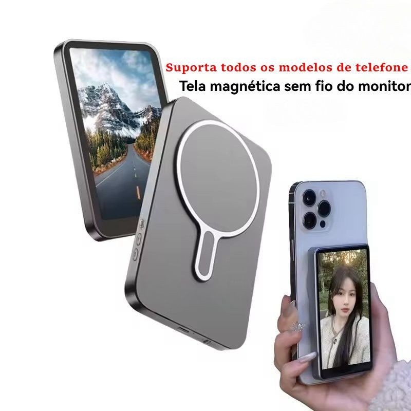Tela magnética sem fio X40L para gravação de Blog de vídeo Selfie com câmera traseira de celular