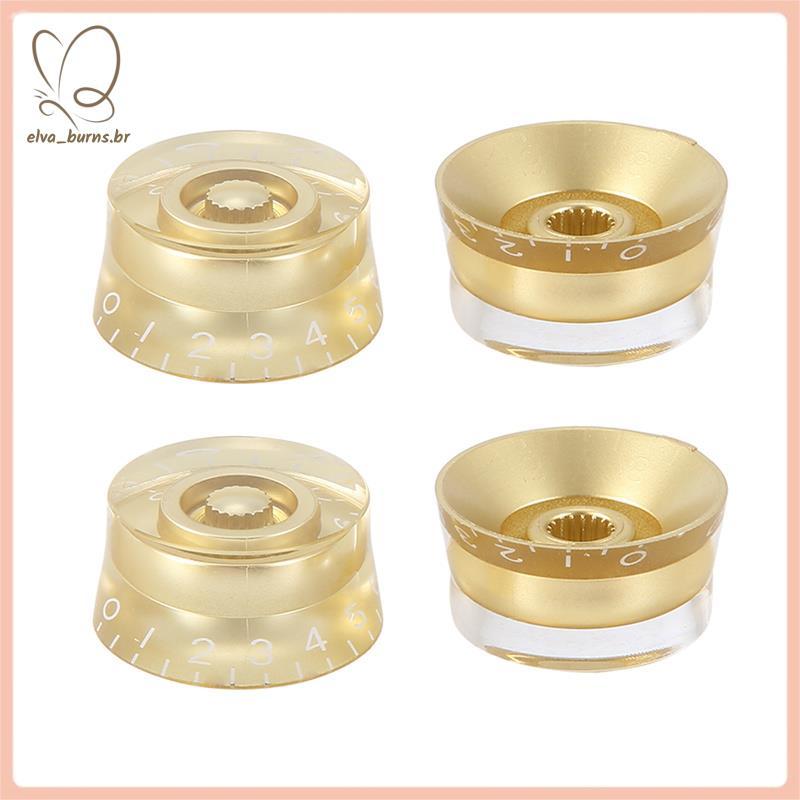 [elva_burns.br] Botões De Velocidade De Controle De Guitarra Elétrica Para Gibson Les Paul LP Knob Peças De Reposição Do