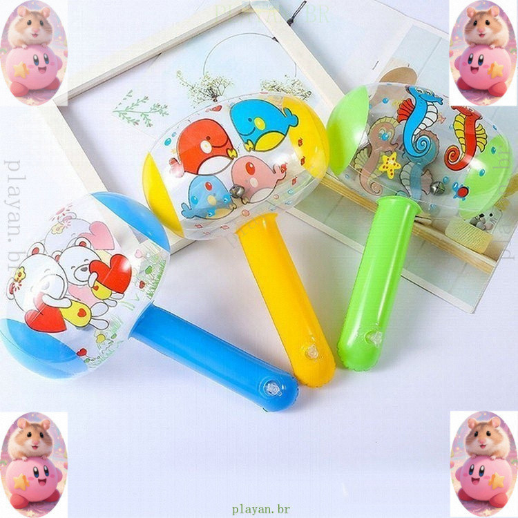 Martelo Inflável De 25 Cm Com Sino De Ar Para Bebês Brinquedos Infantis Festa Favorece Infláveis Piscina Praia Brinquedo