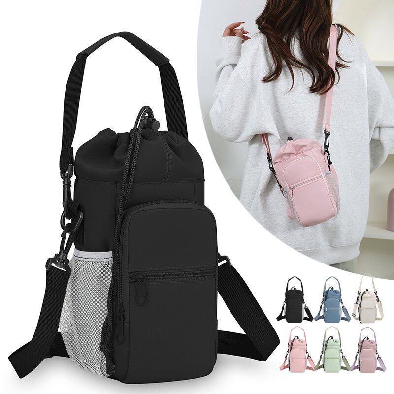 Mochila isolada de grande capacidade ao ar livre garrafa térmica e capa protetora impermeável para celular MM