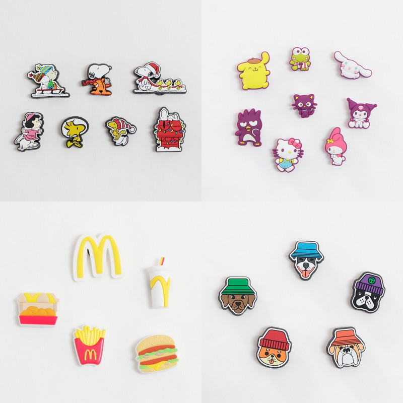 Miss Zoe Jibtz Snoopy Série Acessórios Para Pés Dos Desenhos Animados Sanrio Bonito Filhote De Cachorro Do Mcdonald
