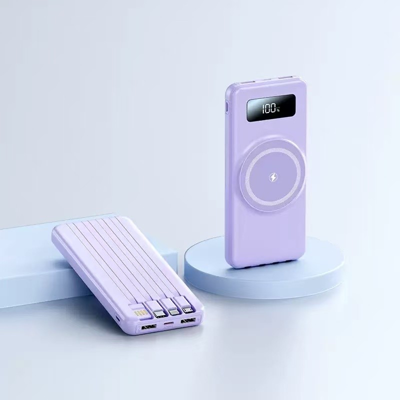 Sem fio/Com fio Carregador Portátil 20.000mAh Indução para iPhone/Android Power Bank casa bom
