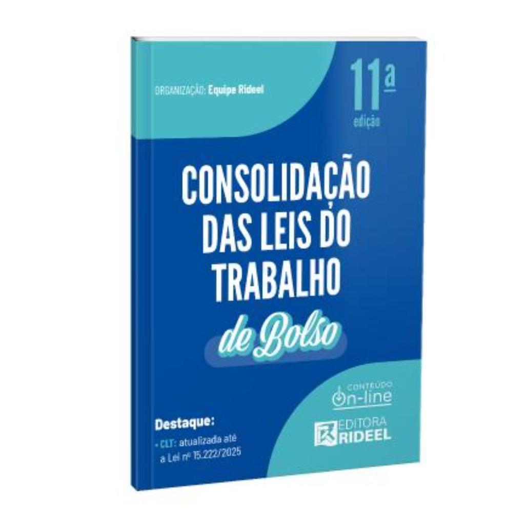 Livro Consolidação das Leis do Trabalho - CLT de bolso - 2026 Rideel