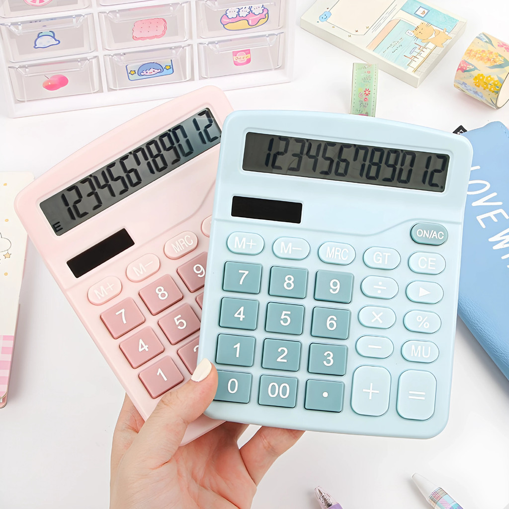Calculadora Grande Classica De Mesa Solar Ou Pilha Escolar Escritório Financeiro