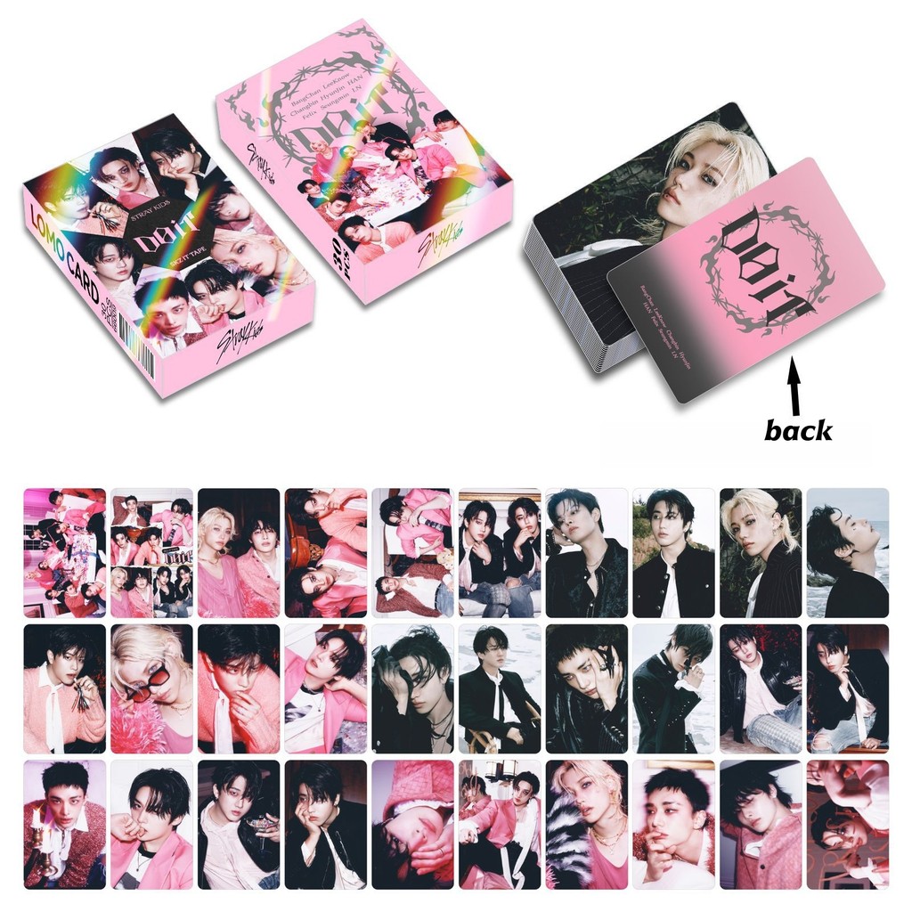 30pcs Stray Kids Faça Cartões Lomo KRAMA Mixtape Dominar HOP Oco Postais De 5 Estrelas Bang Chan Lee Know Chang Bin Hyun