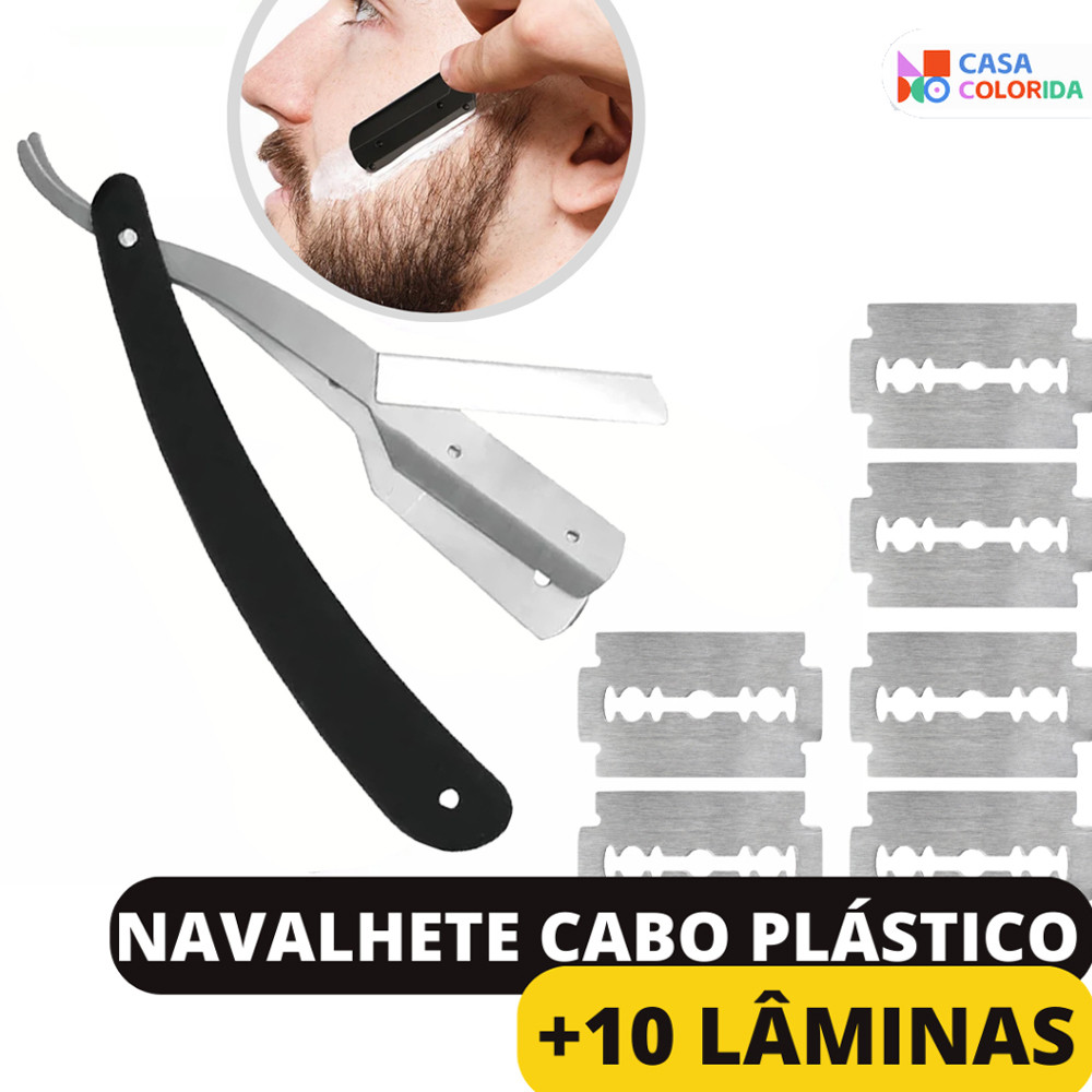 Navalha Precision para Barbeiro - Kit com 10 ou 30 Lâminas de Aço Inoxidável