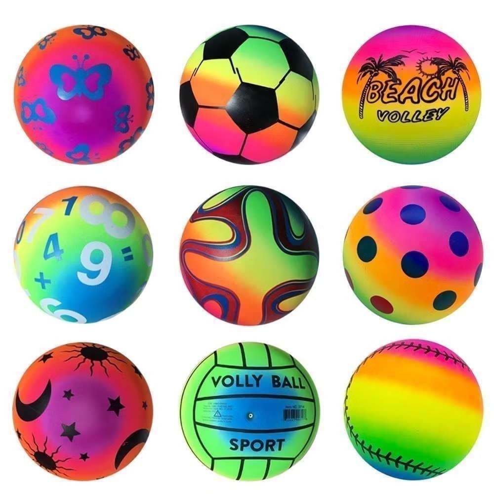 Kit 10 Bolas Coloridas Neon | Brinquedos para Crianças e Praia